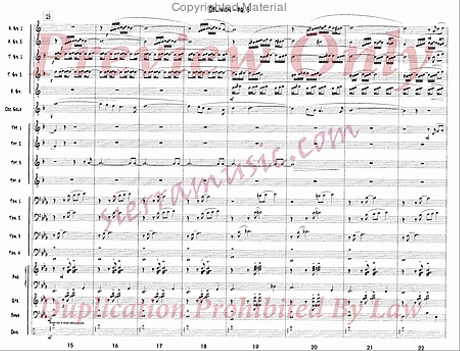 Oblivion (for Doc) Jazz Ensemble scores gallery preview page 4