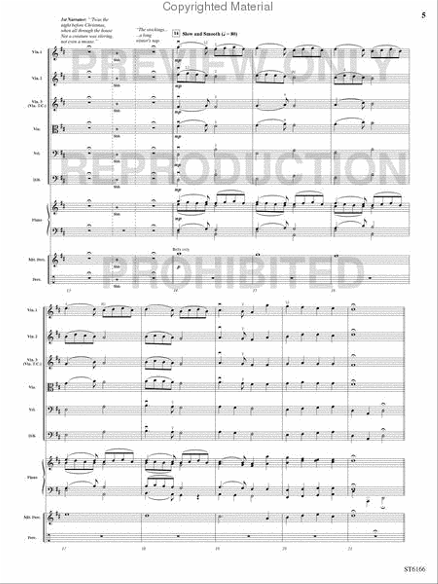 The Night Before Christmas String Orchestra scores gallery preview page 3