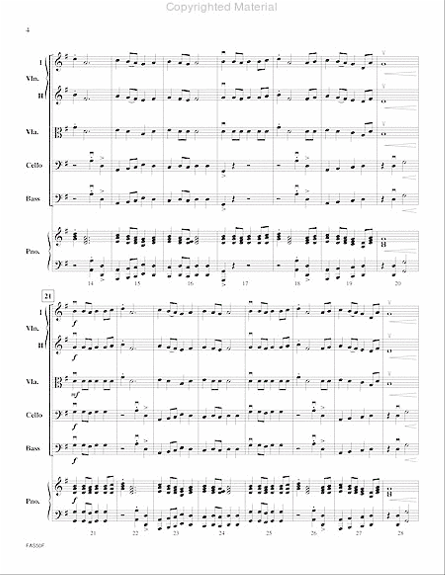 The Pursuit Of Knowledge String Orchestra scores gallery preview page 5