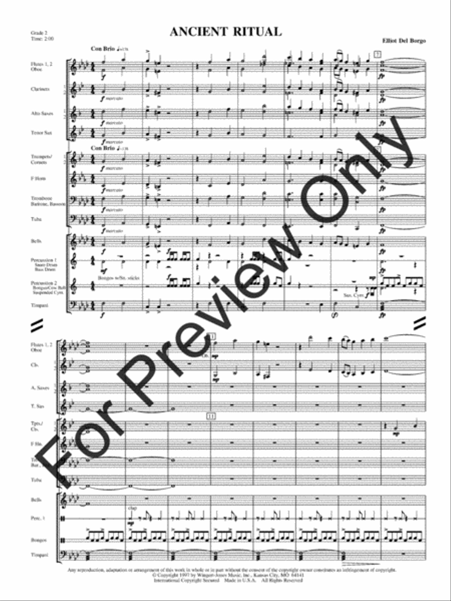 Ancient Ritual Ancient Ritual Concert Band scores gallery preview page 4