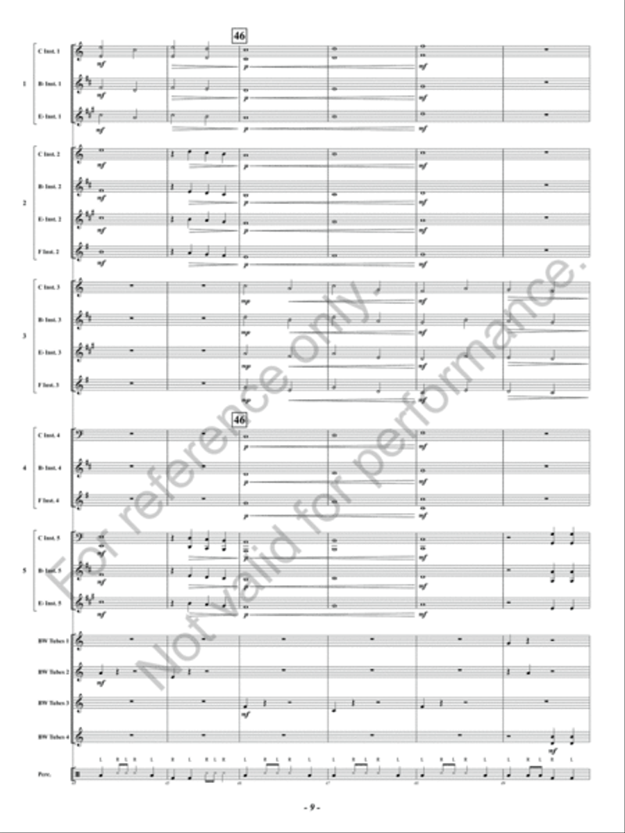 Canon in Boombucket Major Concert Band scores gallery preview page 10
