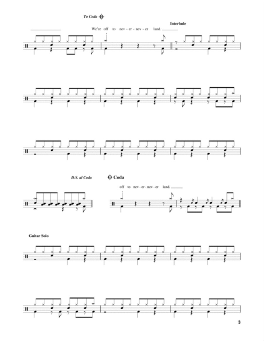 Enter Sandman Drum Set scores gallery preview page 3
