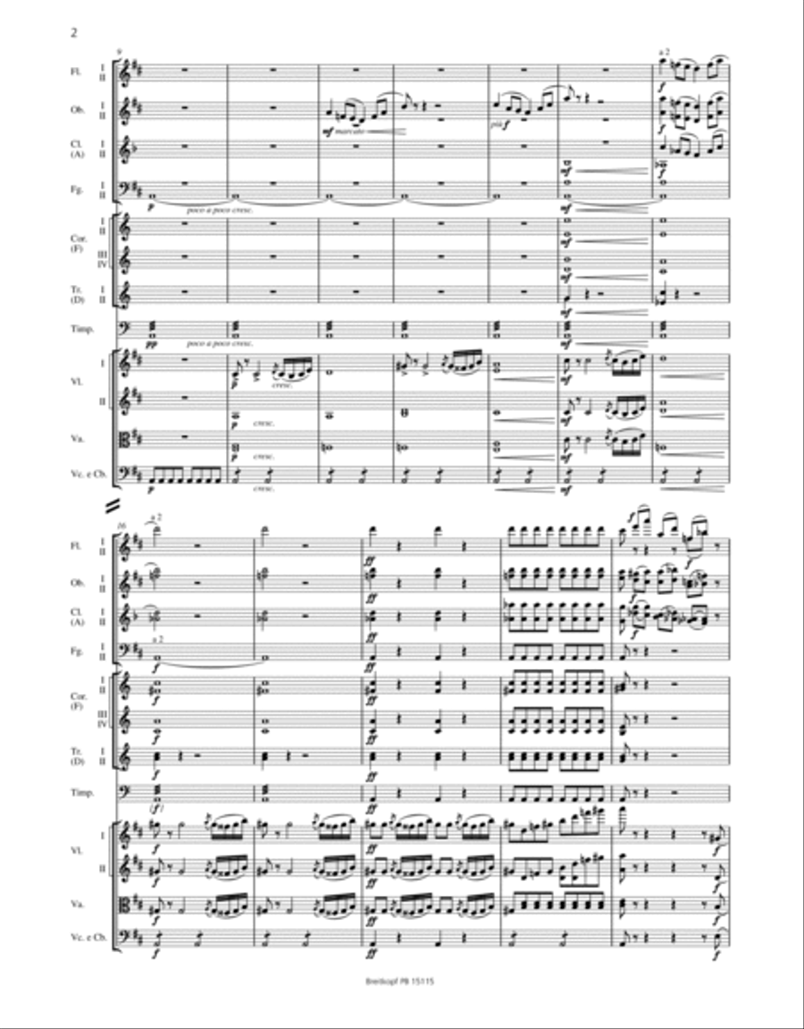 Violin Concerto in D major Op. 35 Orchestra scores gallery preview page 3