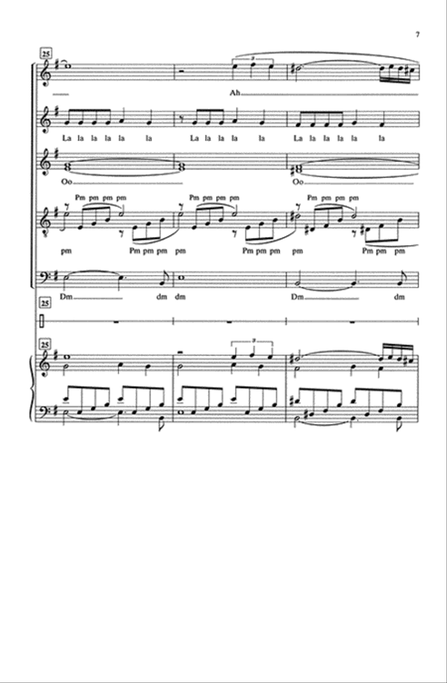 Tango to Evora (SATB) 4-Part scores gallery preview page 6