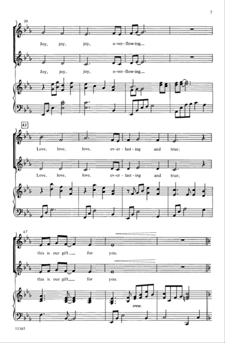 Our Gift for You Our Gift for You Choir scores gallery preview page 5