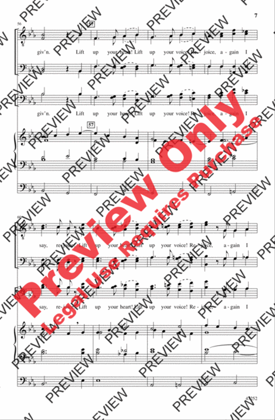 Rejoice, the Lord Is King! 4-Part scores gallery preview page 7