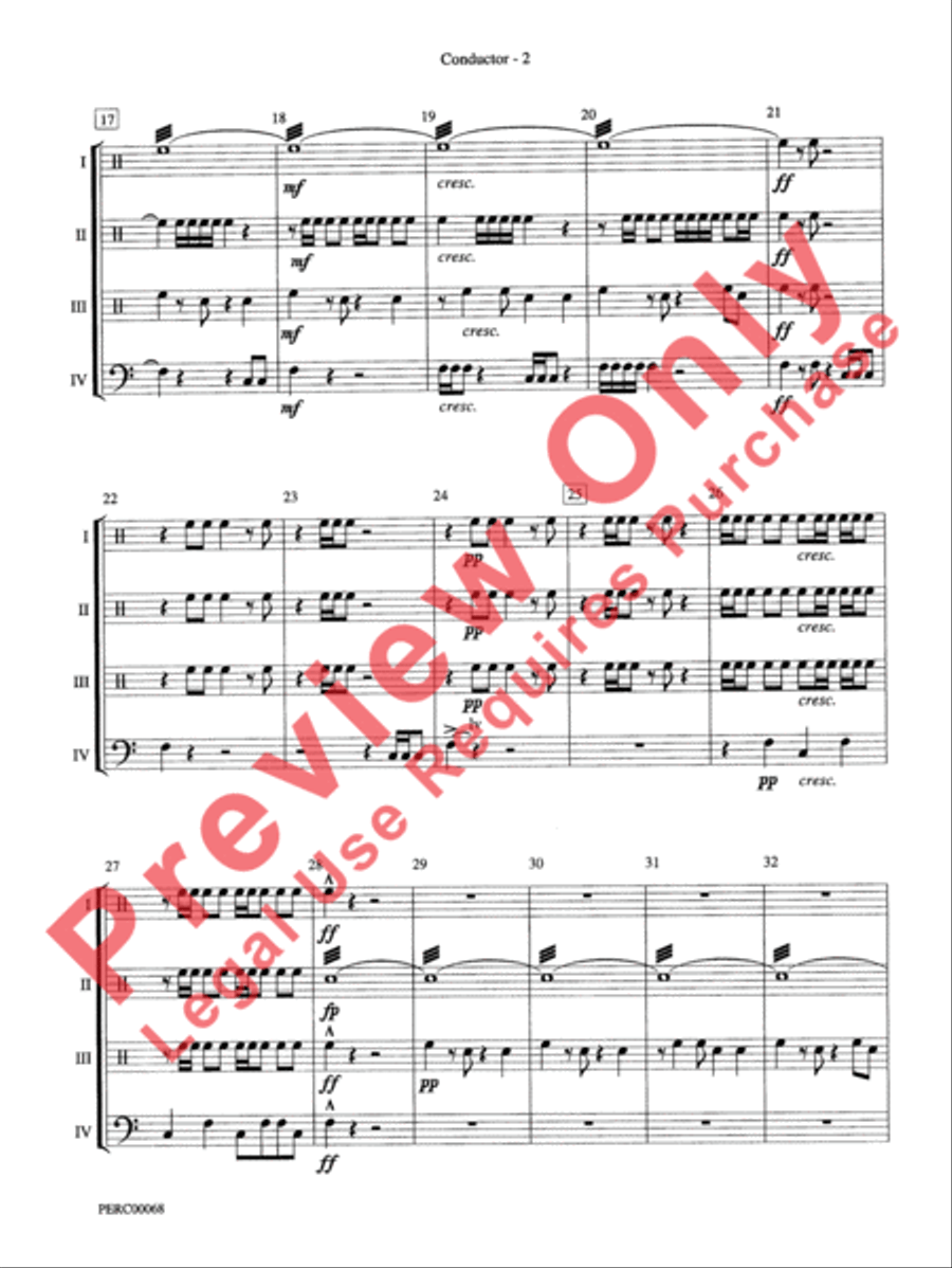 Dimensions III Percussion Ensemble scores gallery preview page 3