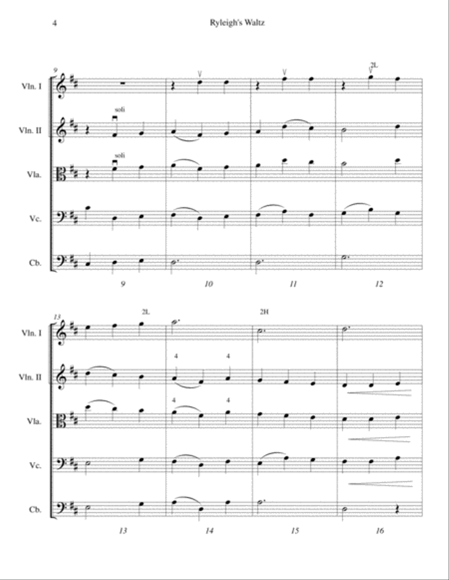 Ryleigh's Waltz Ryleigh's Waltz String Orchestra scores gallery preview page 3