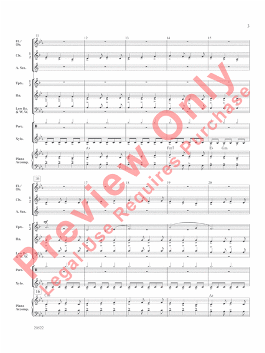 Legend of the Alhambra Legend of the Alhambra Concert Band scores gallery preview page 4