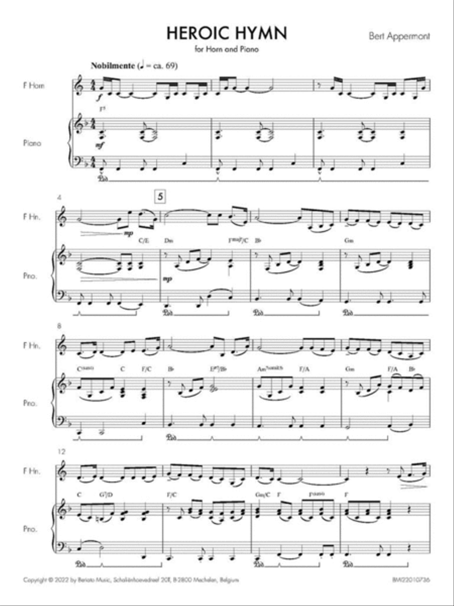Heroic Hymn Horn scores gallery preview page 3