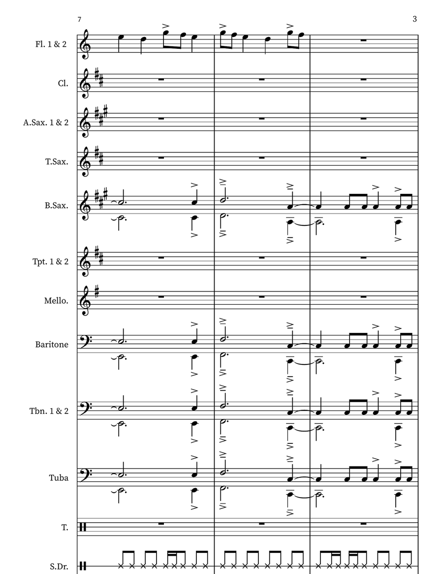Mo Bamba Small Ensemble scores gallery preview page 3