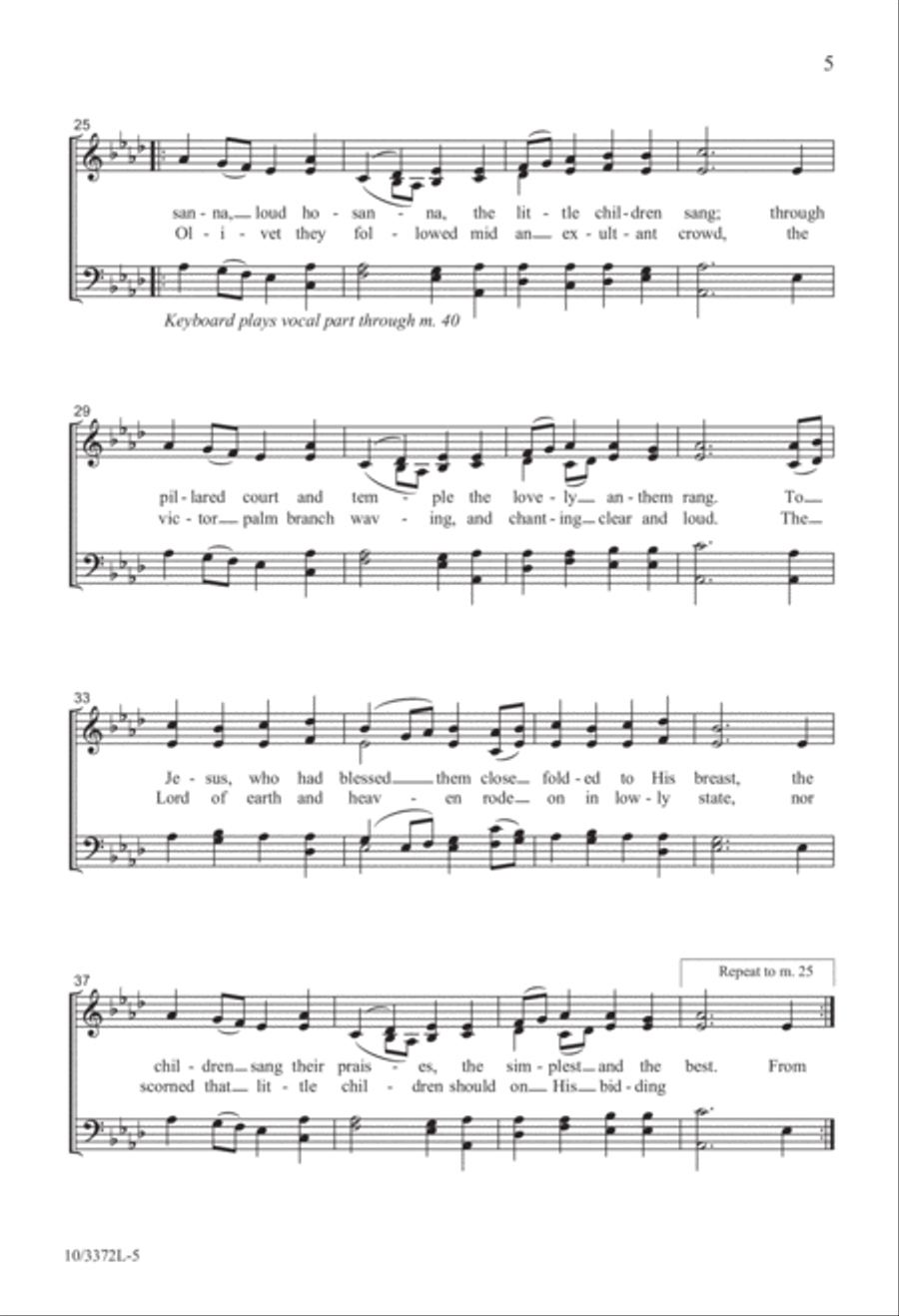 Hymns for Palm Sunday 4-Part scores gallery preview page 5