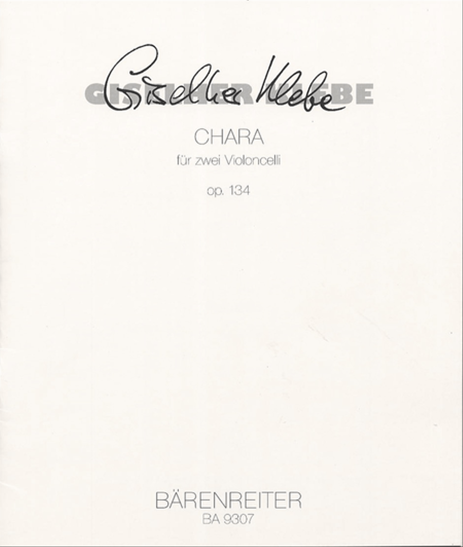 Chara for two Violoncellos op. 134 Cello scores gallery preview page 1