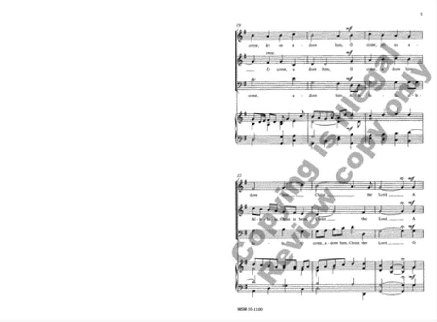 Adeste Fideles 3-Part scores gallery preview page 4