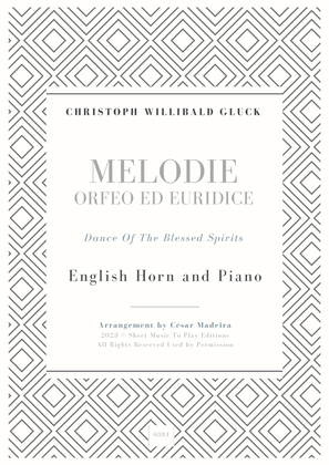 Melodie from Orfeo ed Euridice - English Horn and Piano (Full Score and Parts)