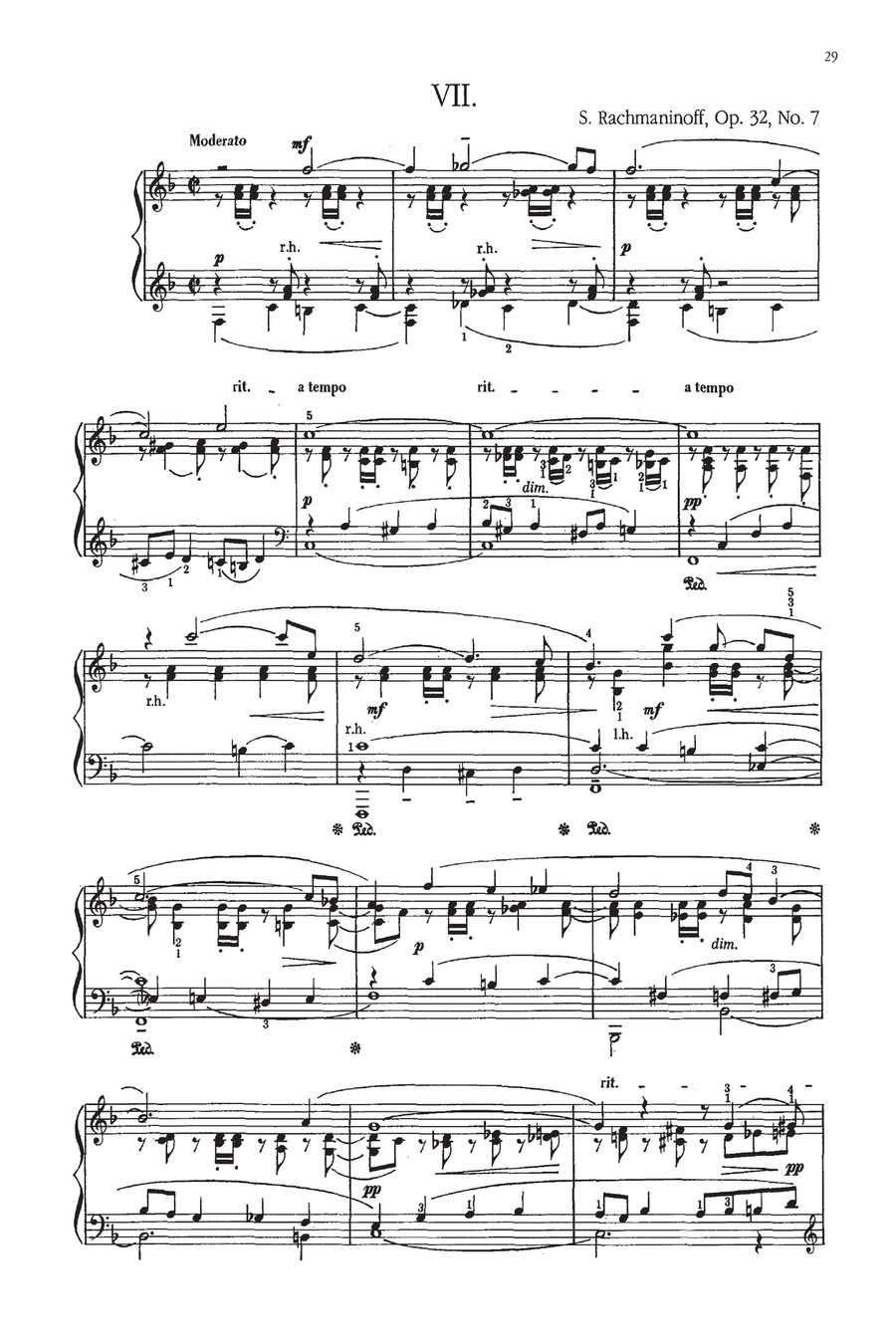 Préludes Op. 32 for Piano Piano scores gallery preview page 2