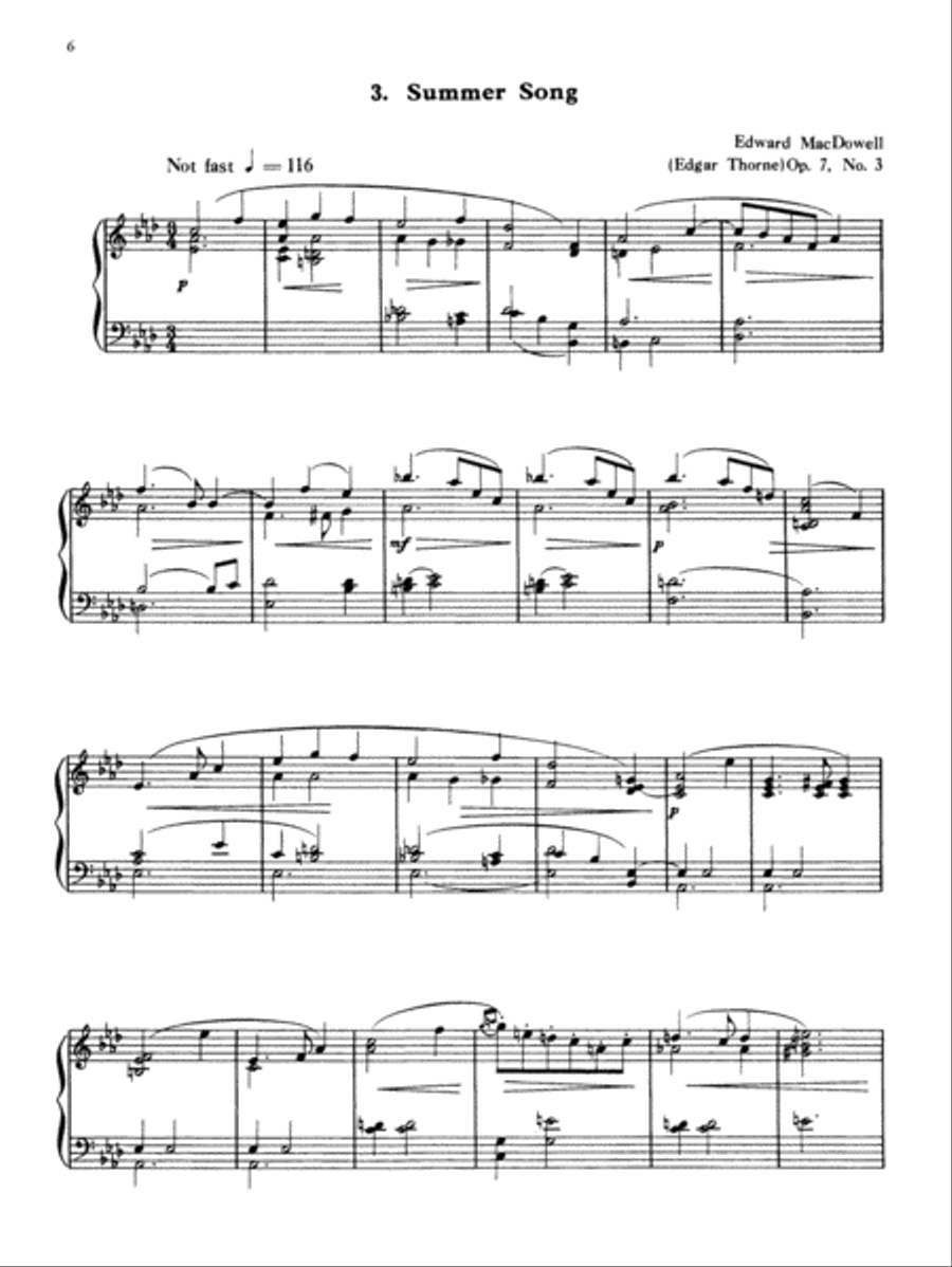 MacDowell: Six Fancies, Opus 7 for the Piano Piano Solo scores gallery preview page 5