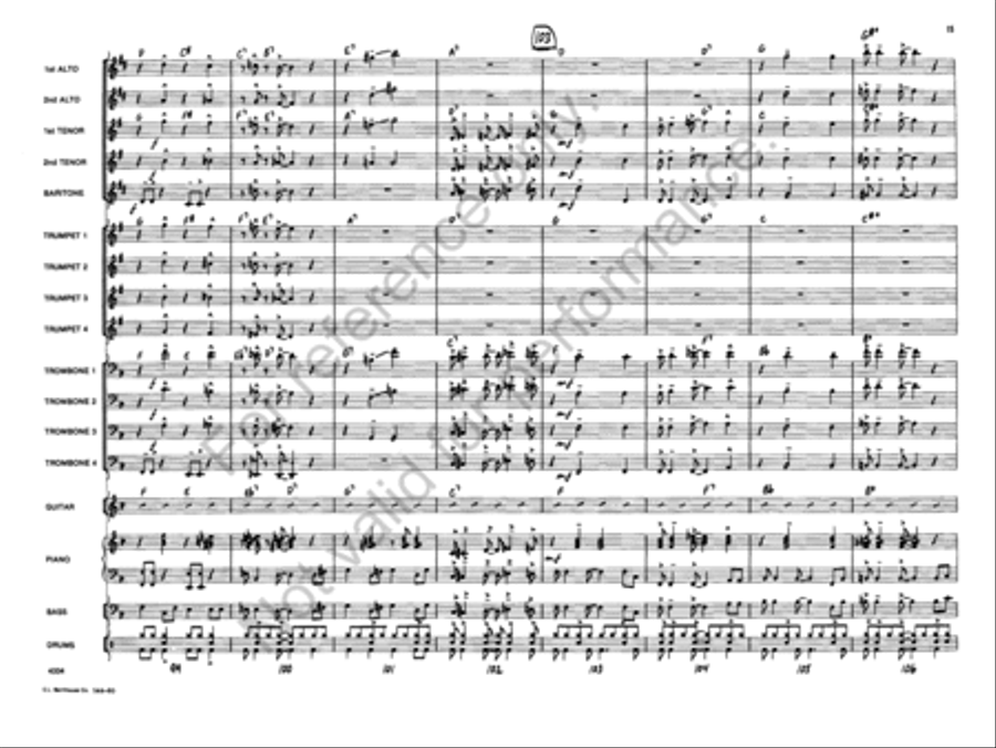 Gospel John Jazz Ensemble scores gallery preview page 15