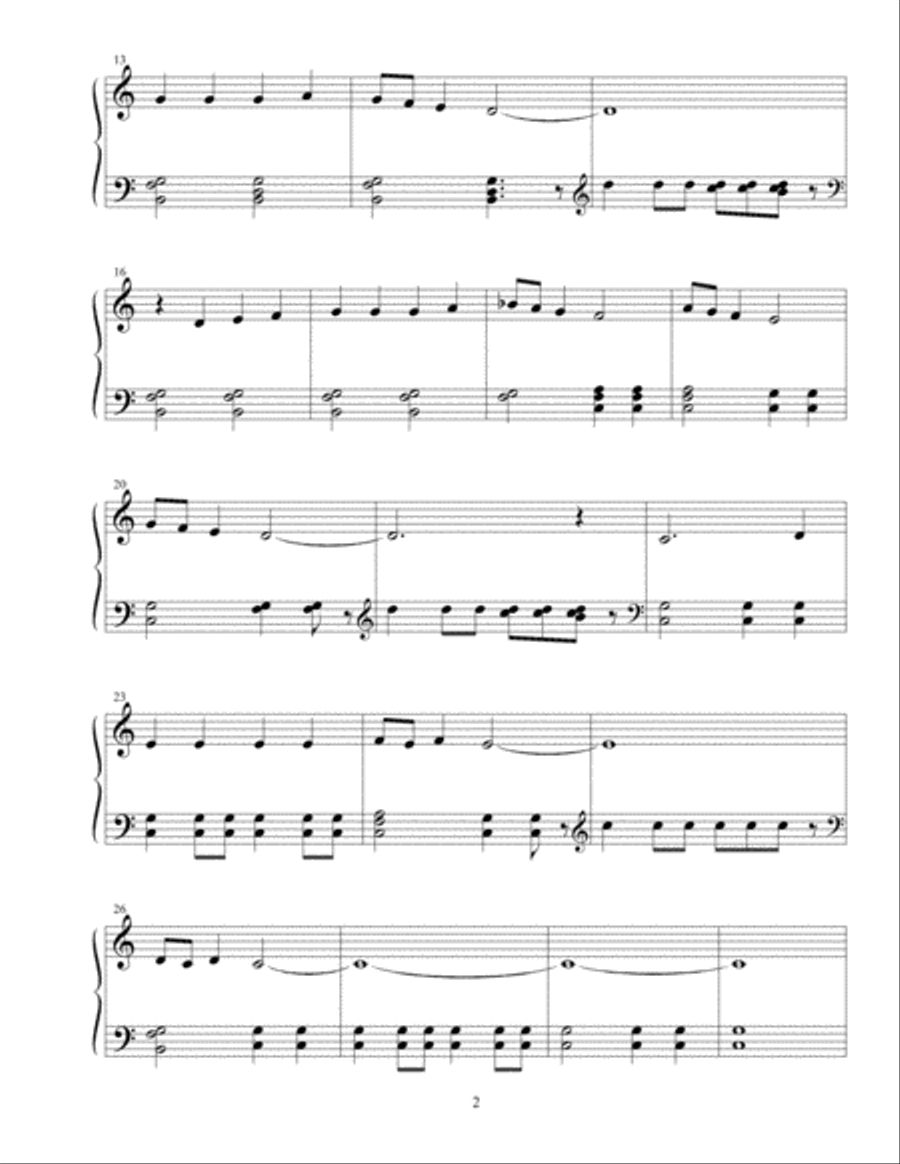 The Little Drummer Boy The Little Drummer Boy Piano Solo scores gallery preview page 2