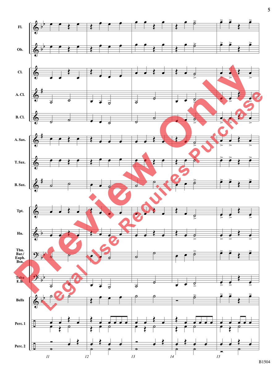 Rise of the Bladesmith Rise of the Bladesmith Concert Band scores gallery preview page 6