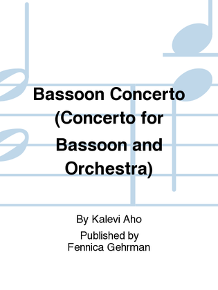Book cover for Bassoon Concerto (Concerto for Bassoon and Orchestra)