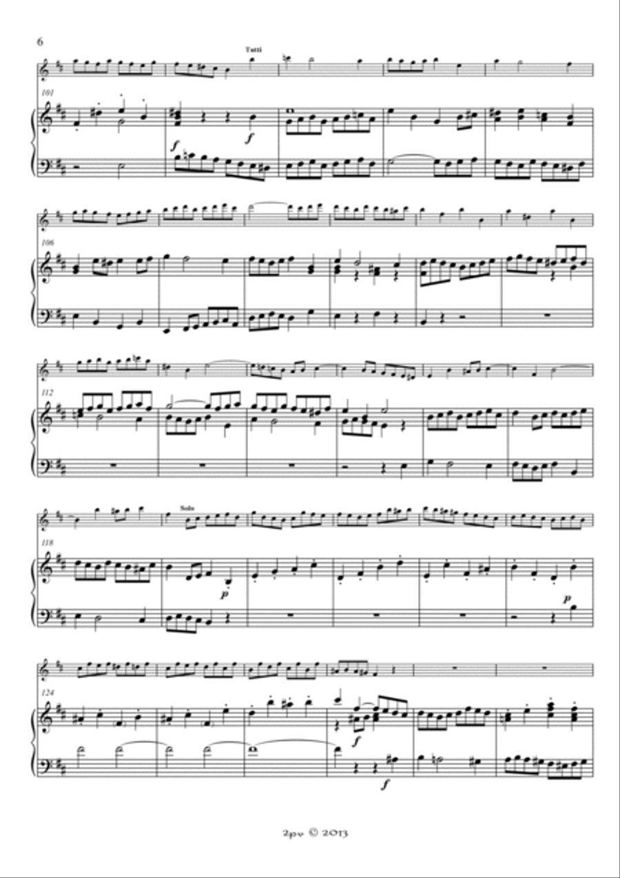 Suite in B minor, for Flute and Piano Flute Solo scores gallery preview page 5