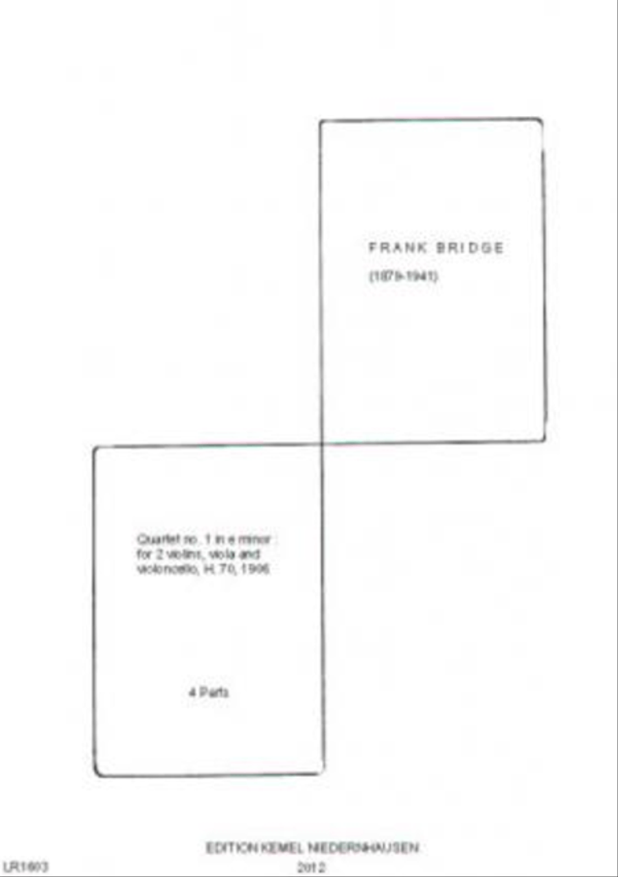 Quartet no. 1 in e minor Quartet no. 1 in e minor Cello scores gallery preview page 1