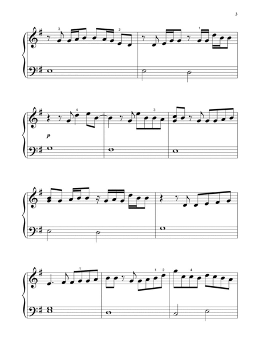 It's Quiet Uptown (from Hamilton) Piano Solo scores gallery preview page 3