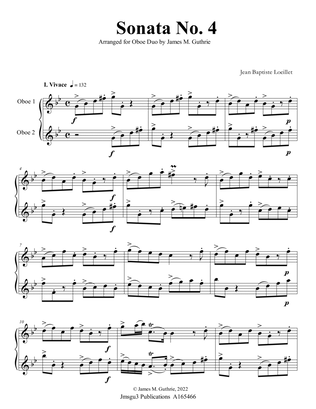 Loeillet: Sonata No. 4 for Oboe Duo