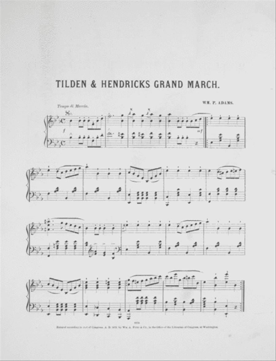 Tilden & Hendricks Grand March Piano Solo scores gallery preview page 2