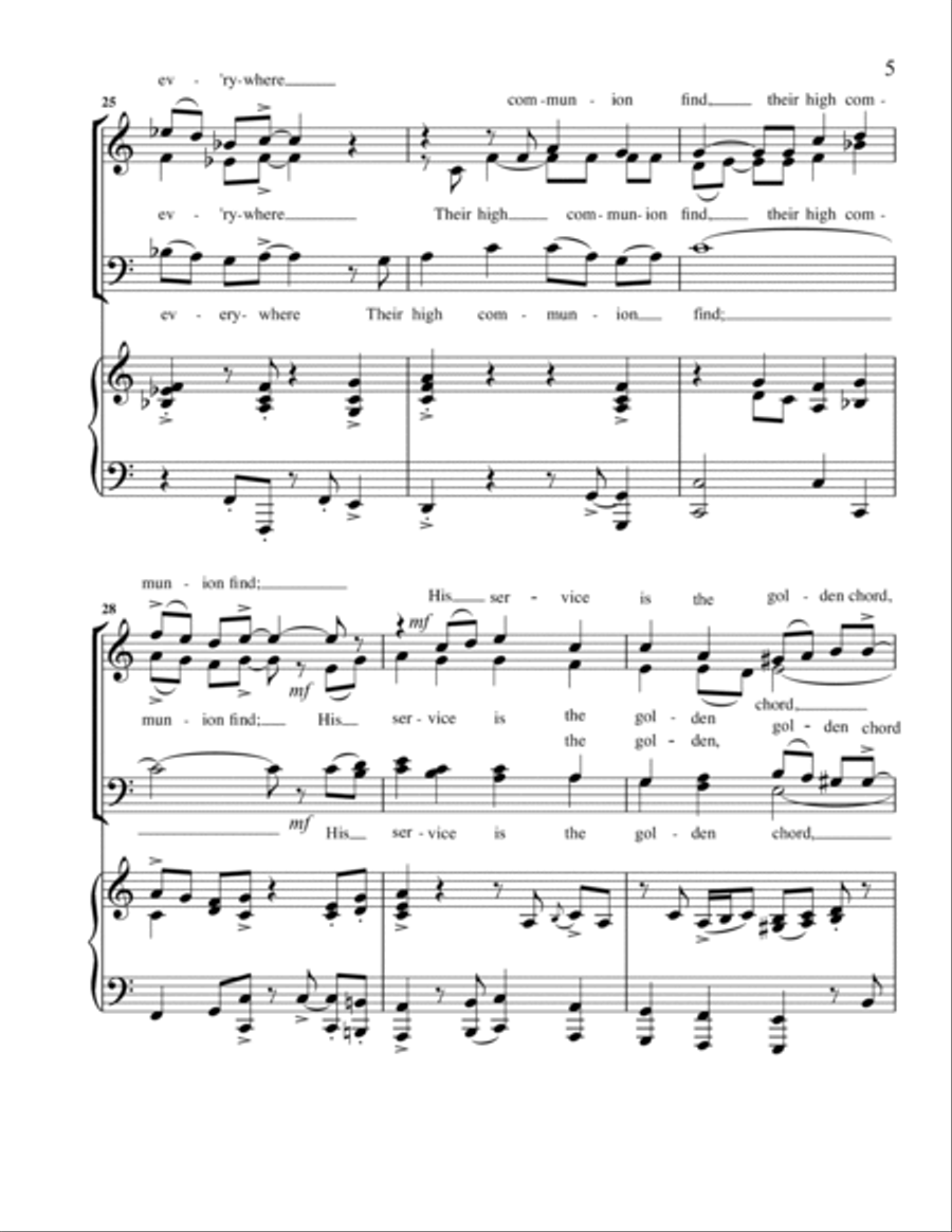 In Christ There Is No East or West Small Ensemble scores gallery preview page 5
