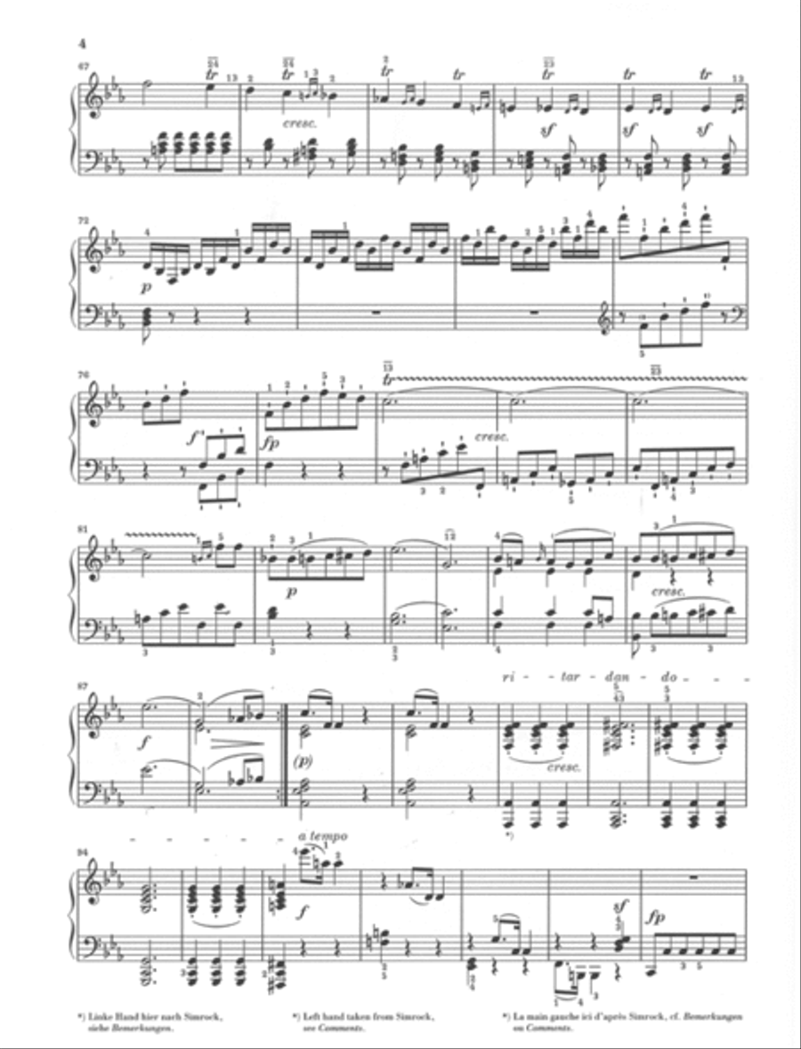 Piano Sonata No. 18 in E Flat Major Op. 31 Piano Solo scores gallery preview page 4