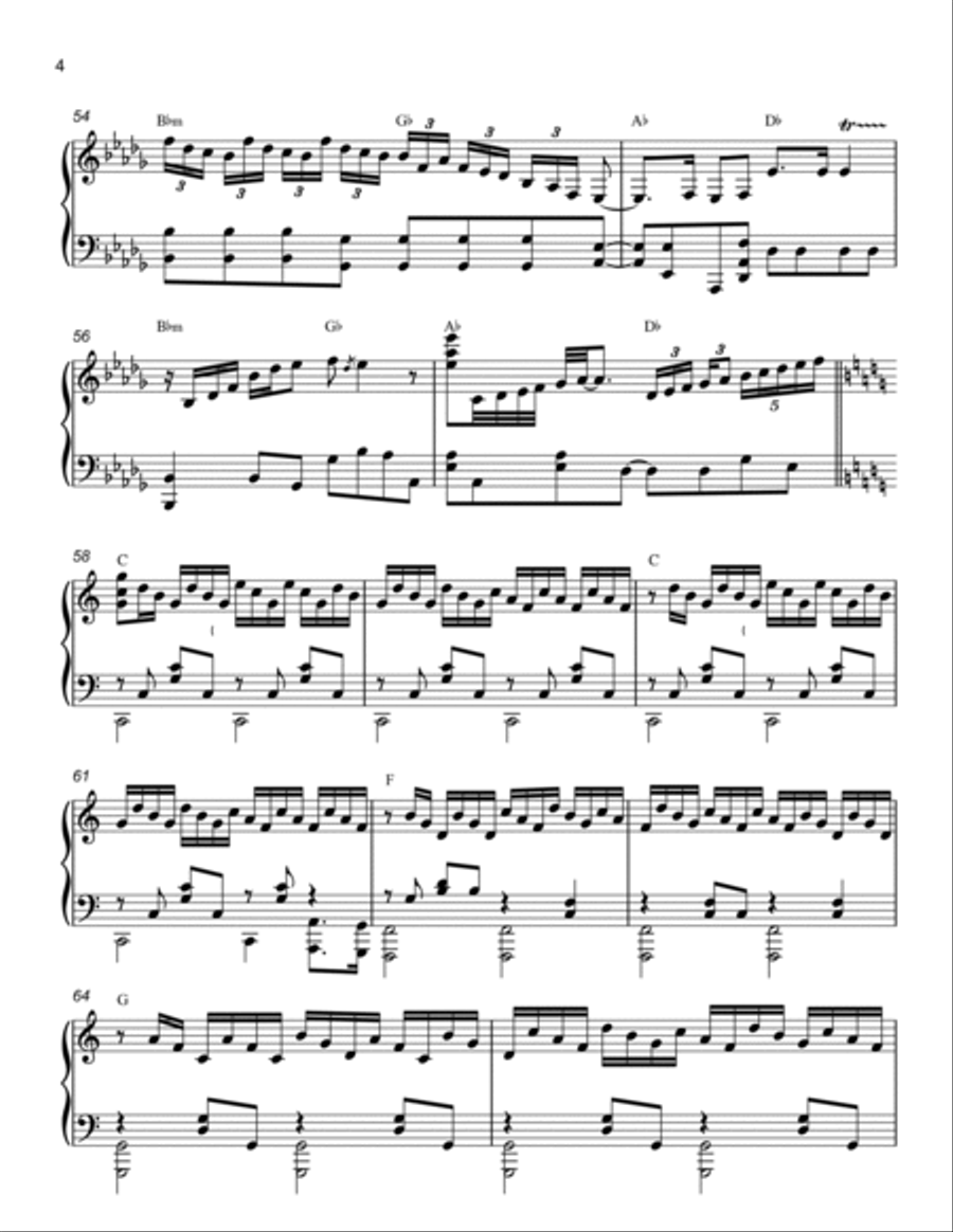 Jump Piano Solo scores gallery preview page 4