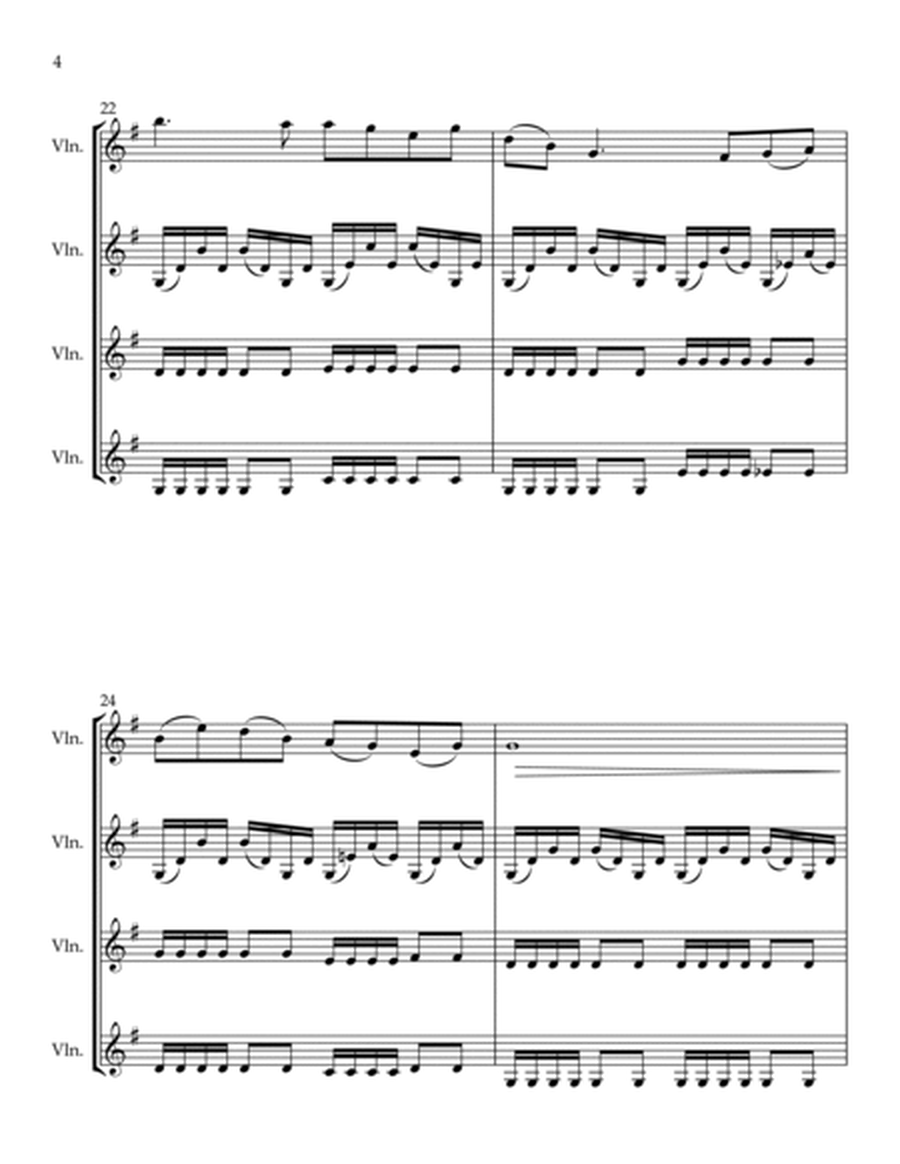 Danny Boy (arranged for Violin Quartet) image number null