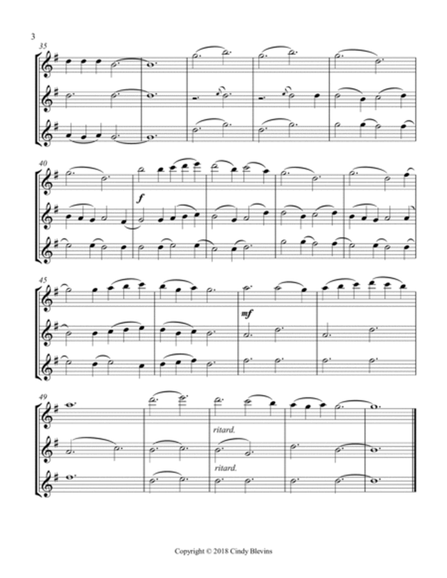 Sussex Carol, for Flute, Oboe and Violin image number null