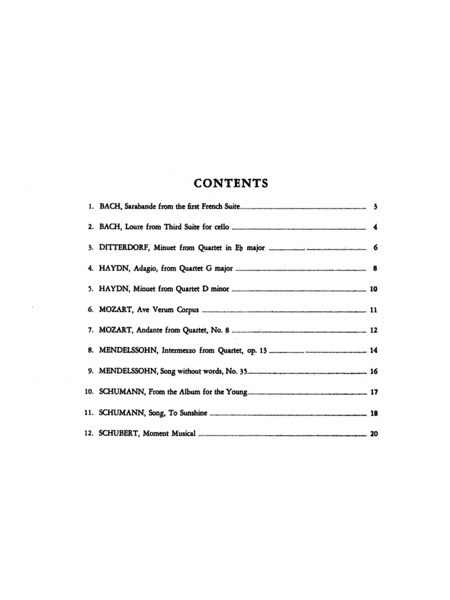 Album of Easy String Quartets, Volume 2