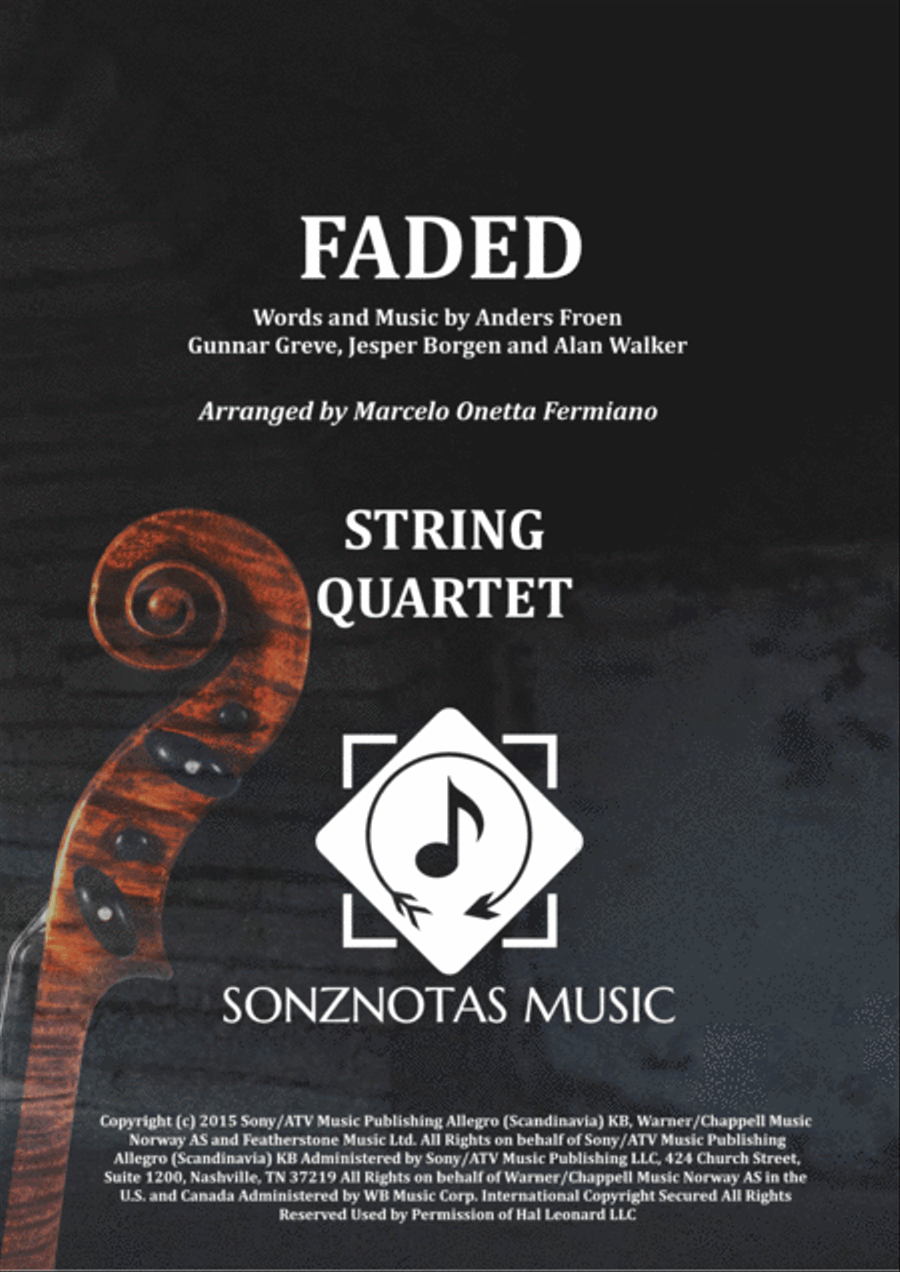 Faded String Quartet scores gallery preview page 1