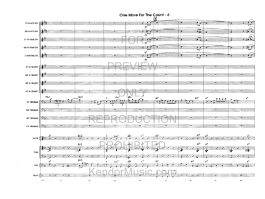 One More For The Count Jazz Ensemble scores gallery preview page 7