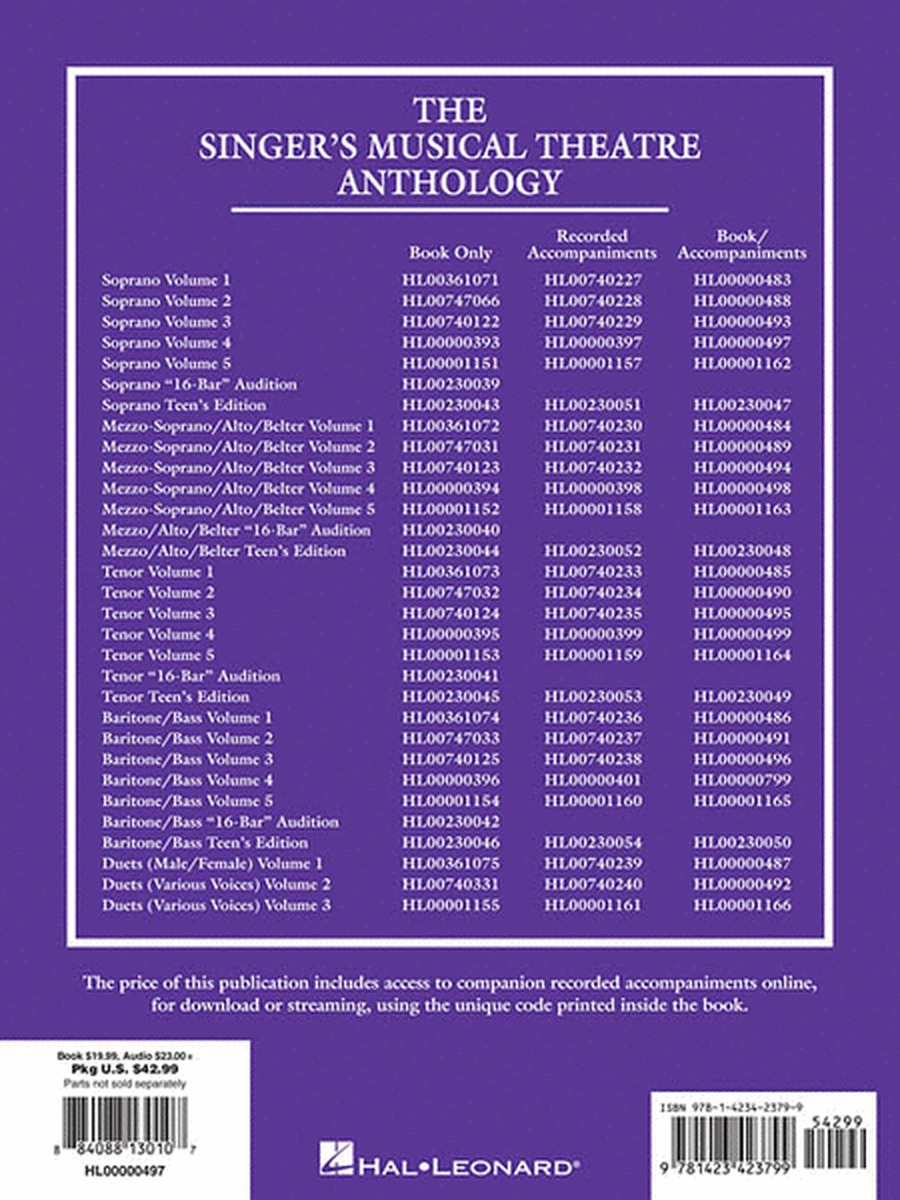 The Singer's Musical Theatre Anthology: Soprano - Volume 4 image number null