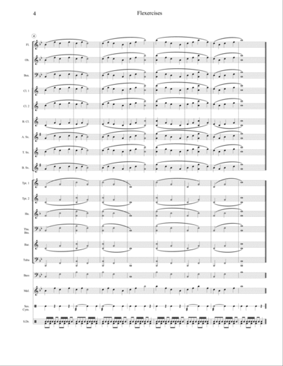 Flexercise for Young Bands Concert Band scores gallery preview page 5
