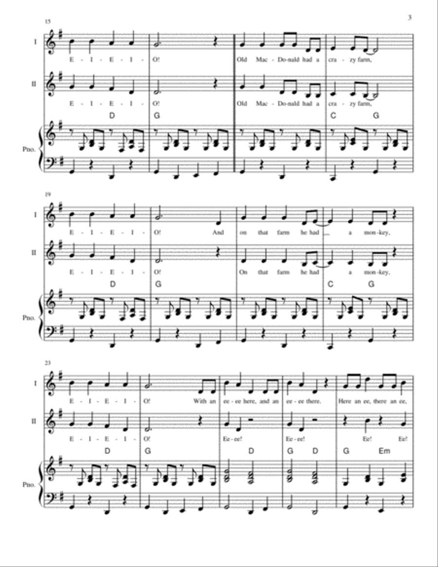 Old MacDonald Had a Crazy Farm SA scores gallery preview page 3