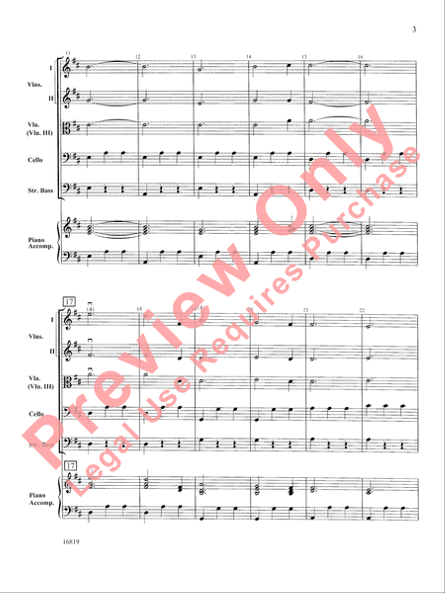 Skaters' Waltz String Orchestra scores gallery preview page 4
