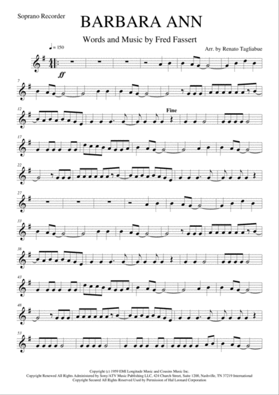 Barbara Ann Small Ensemble scores gallery preview page 6