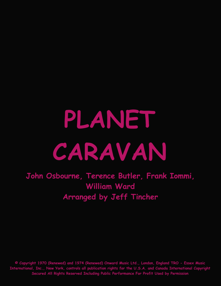 Planet Caravan Piano, Vocal, Guitar scores gallery preview page 1