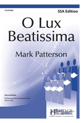 Book cover for O Lux Beatissima