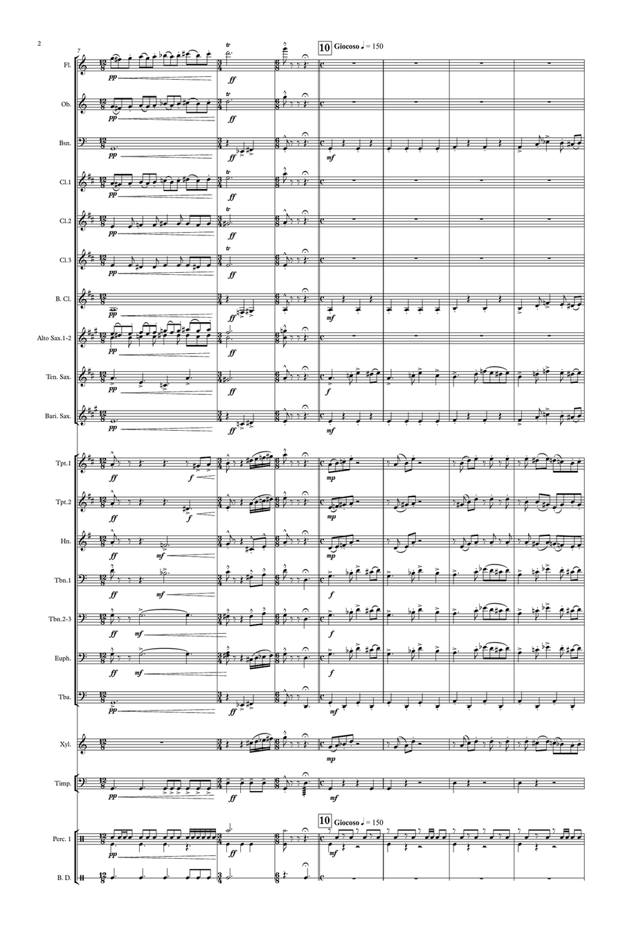 Balkan' Meniny Concert Band scores gallery preview page 2
