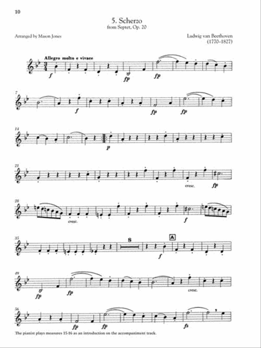 Solos for the Horn Player Piano Accompaniment scores gallery preview page 3
