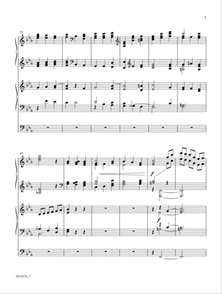 Festive Preludes for the Church Year Organ scores gallery preview page 7