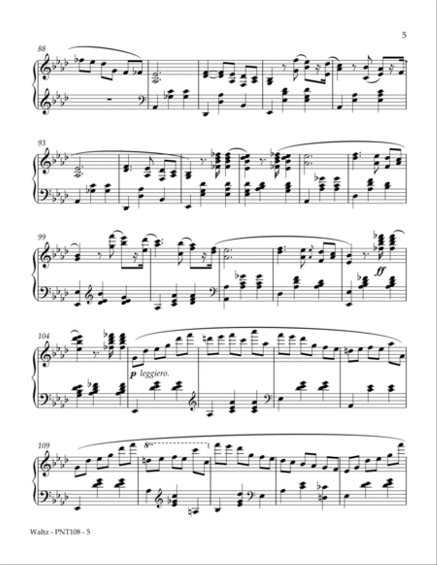 Waltz in Ab major, Opus 42 Piano Method scores gallery preview page 5