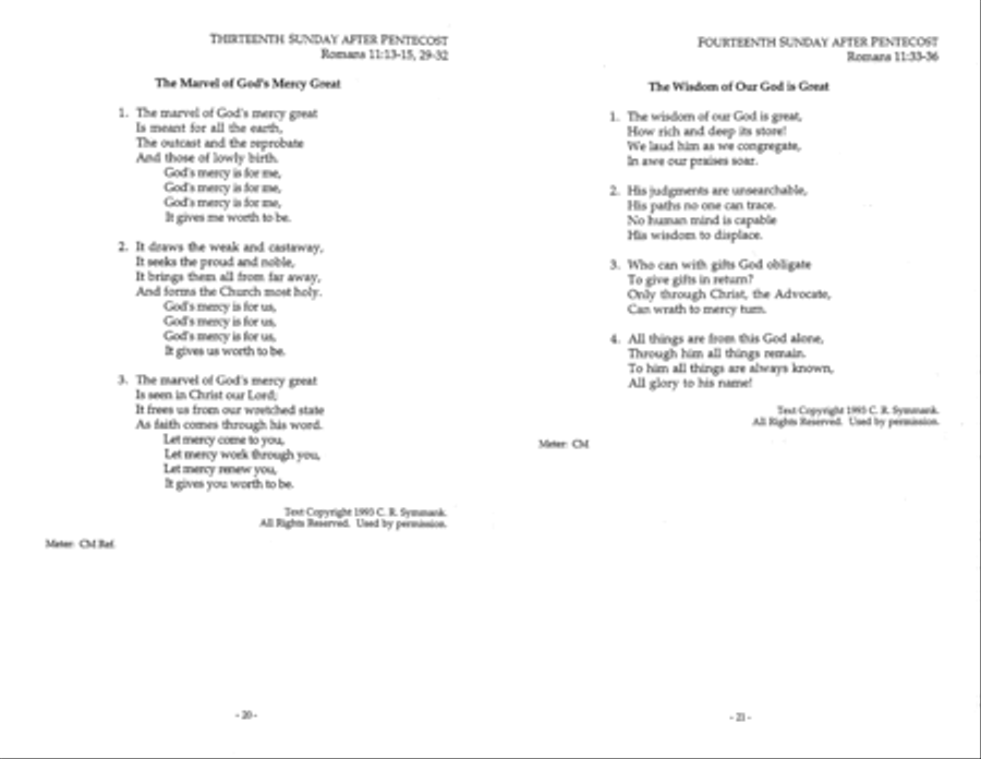 The Epistles in Song for the Pentecost Season Series A Collection / Songbook scores gallery preview page 6